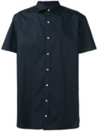 Kolor - Embroidered Collar Shortsleeved Shirt - Men - Cotton - 4, Blue, Cotton