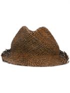Isabel Benenato Vintage Hat, Men's, Size: Medium, Brown, Straw