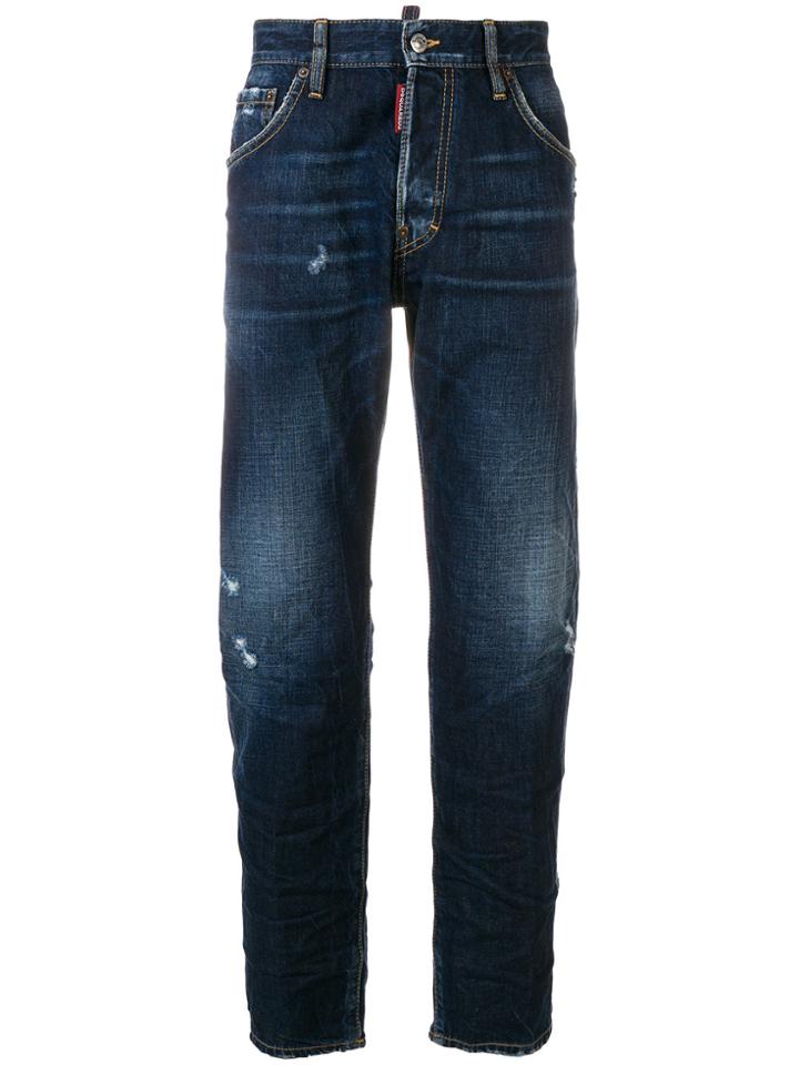 Dsquared2 Run Dan Distressed Jeans - Blue