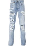 Off-white Ripped Jeans, Men's, Size: 32, Blue, Cotton