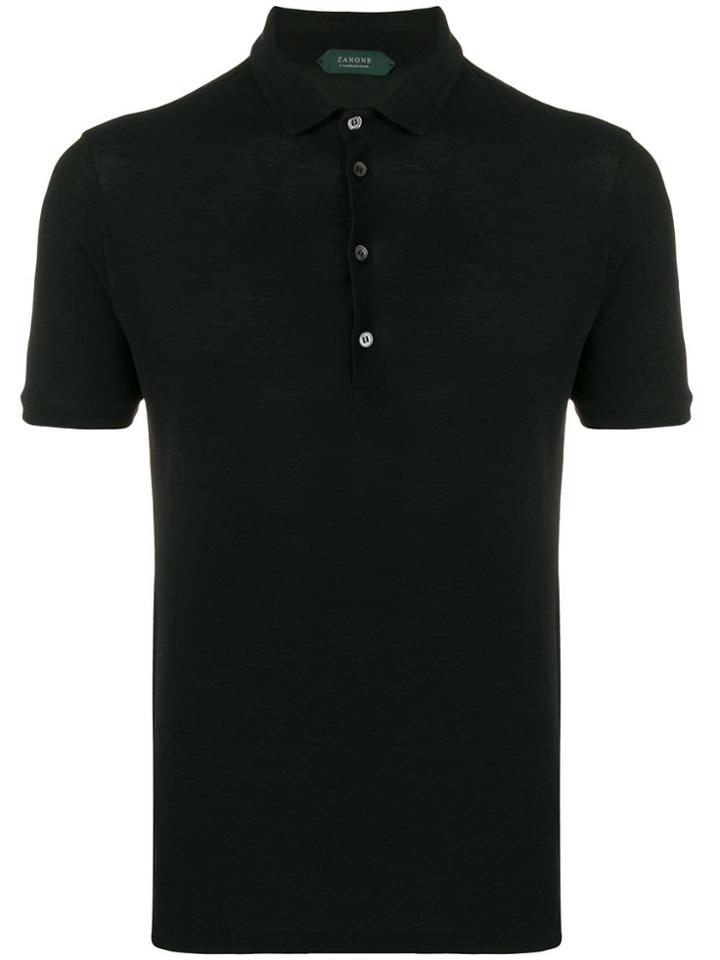 Zanone Slim-fit Polo Shirt - Black
