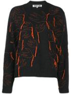 Mcq Alexander Mcqueen Aviary Knitted Jumper - Black