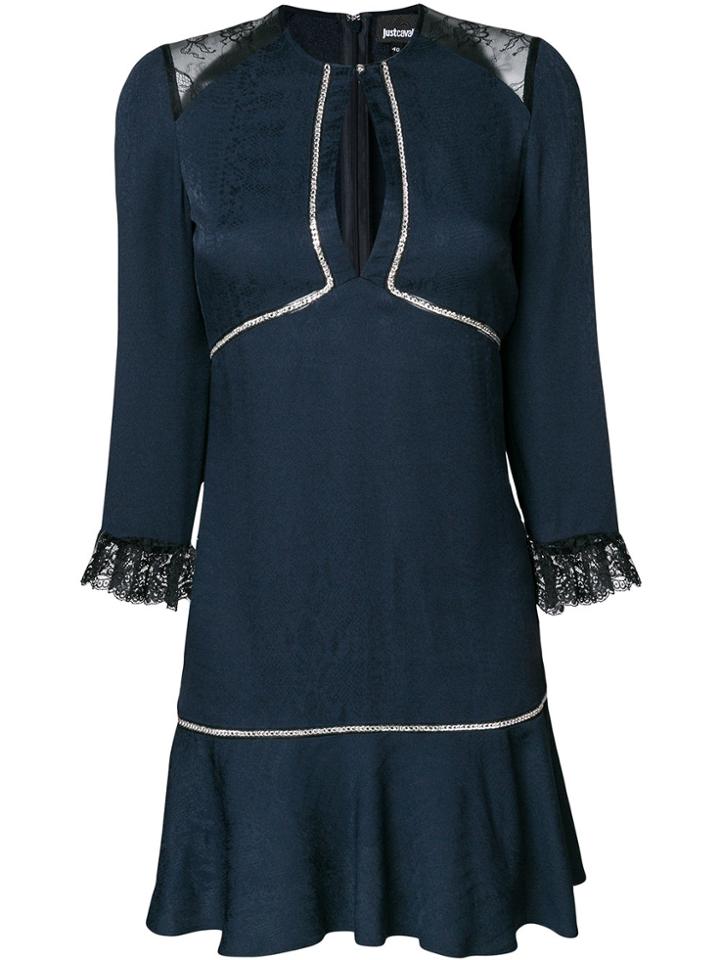 Just Cavalli Teardrop Short Dress - Blue