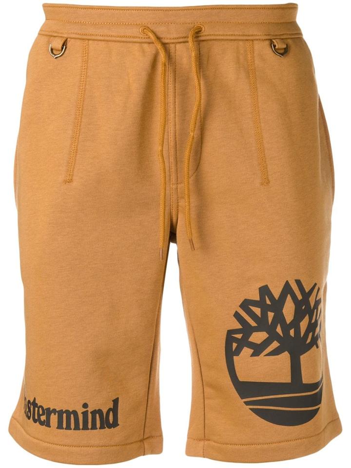 Timberland Logo Print Track Shorts - Brown