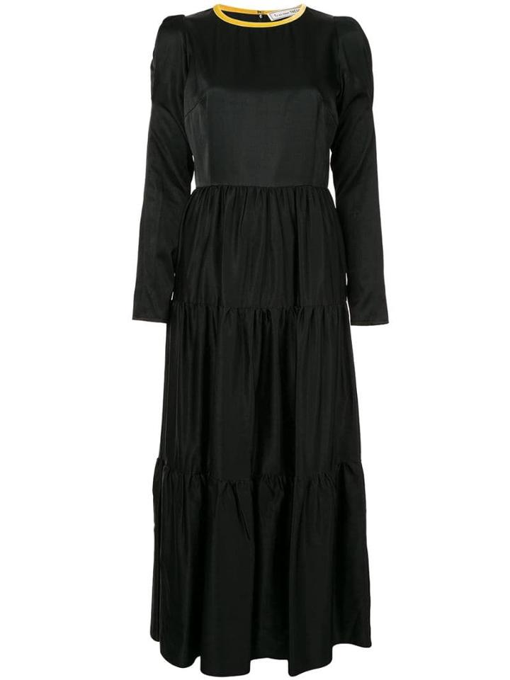 Tu Es Mon Trésor Tiered Mixi Dress - Black