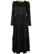 Tu Es Mon Trésor Tiered Mixi Dress - Black