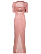Jacquemus Piana Cut-out Knitted Dress - Pink