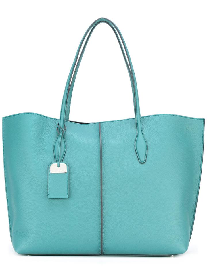 Tod's Shopper Tote, Women's, Green, Leather
