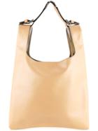 Moschino Two-tone Bag, Women's, White, Calf Leather