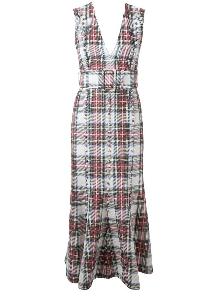 Taro Horiuchi Checked Midi Dress