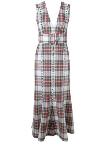 Taro Horiuchi Checked Midi Dress