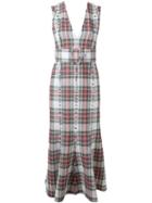 Taro Horiuchi Checked Midi Dress