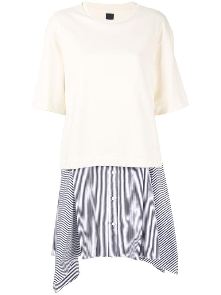 Juun.j Layered Asymmetric Dress - White