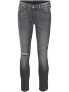 Mother Ripped Skinny Jeans, Women's, Size: 26, Black, Cotton