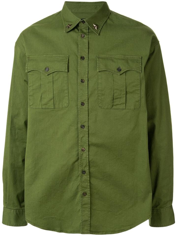 Dsquared2 Star Button Down Shirt - Green