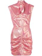 Msgm Glitter Mini Dress - Pink