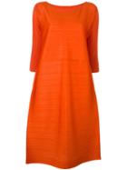 Pleats Please By Issey Miyake Pleated Tunic, Women's, Size: Iii, Yellow/orange, Polyester