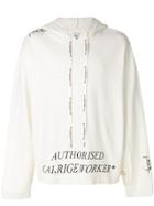 A-cold-wall* Slogan Hoodie - White