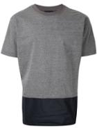 Kolor Colour Block Sweatshirt, Men's, Size: 2, Grey, Cotton/polyester