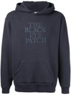 Black Eye Patch - Embroidered Logo Hoodie - Men - Cotton - M, Grey, Cotton