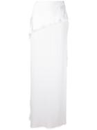 Antonio Berardi - Wrap Maxi Skirt - Women - Acetate/rayon - 40, Women's, White, Acetate/rayon