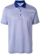 Canali Jacquard Polo Shirt - Blue