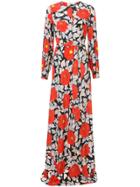 Dvf Diane Von Furstenberg Floral Print Maxi Dress - Red