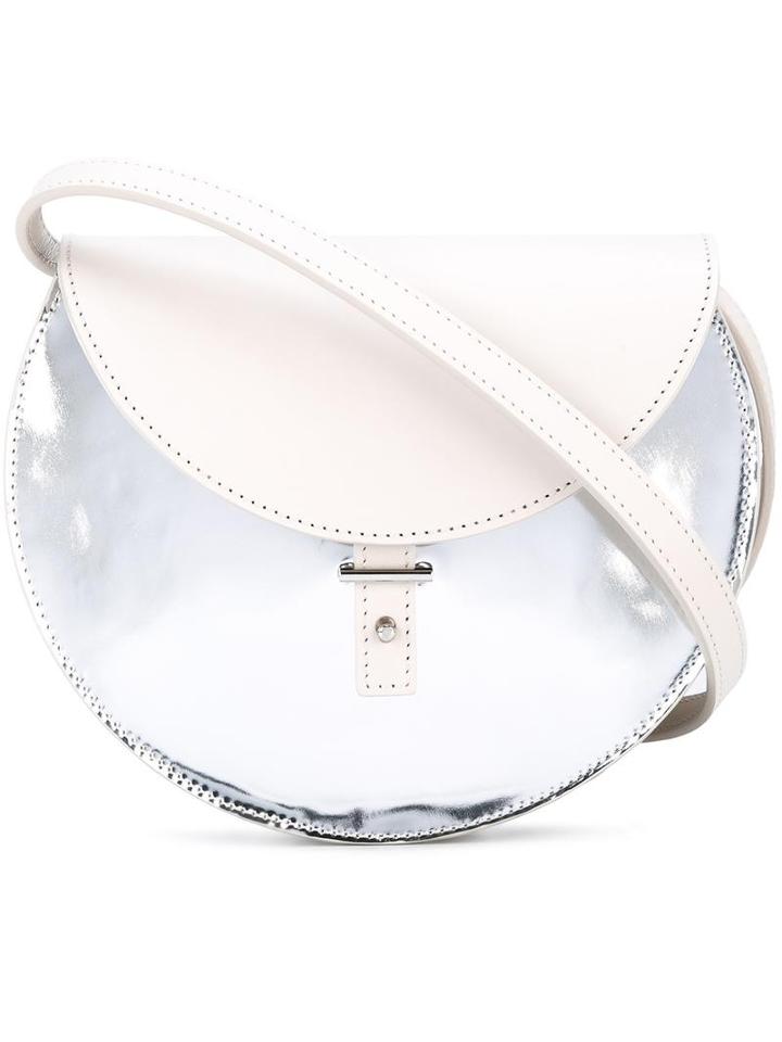 Pb 0110 - Metallic (grey) Crossbody Bag - Women - Leather - One Size, Women's, Leather