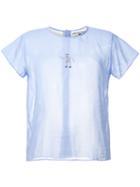 Jupe By Jackie Embroidered Dancer T-shirt, Women's, Size: Small, Blue, Cotton