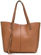 Rebecca Minkoff Fringed Detail Shoulder Bag, Women's, Brown, Leather