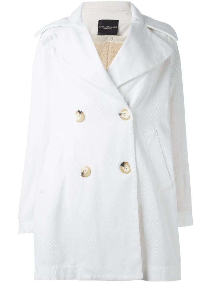 Erika Cavallini Double Breasted Coat