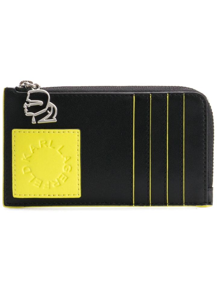 Karl Lagerfeld K/neon Card Holder - Black