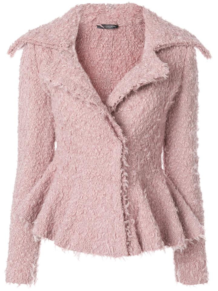 Alexander Mcqueen Peplum Hem Jacket - Pink & Purple