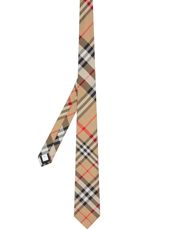 Burberry Classic Cut Check Silk Tie - Brown