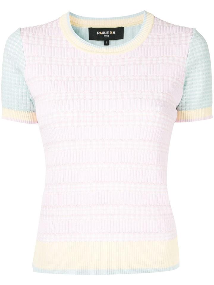 Paule Ka Textured-knit Jumper - Multicolour