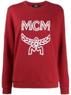 Mcm Logo Group Sweatshirt - Red