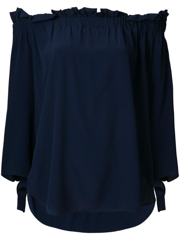 Erika Cavallini Off Shoulder Blouse - Blue
