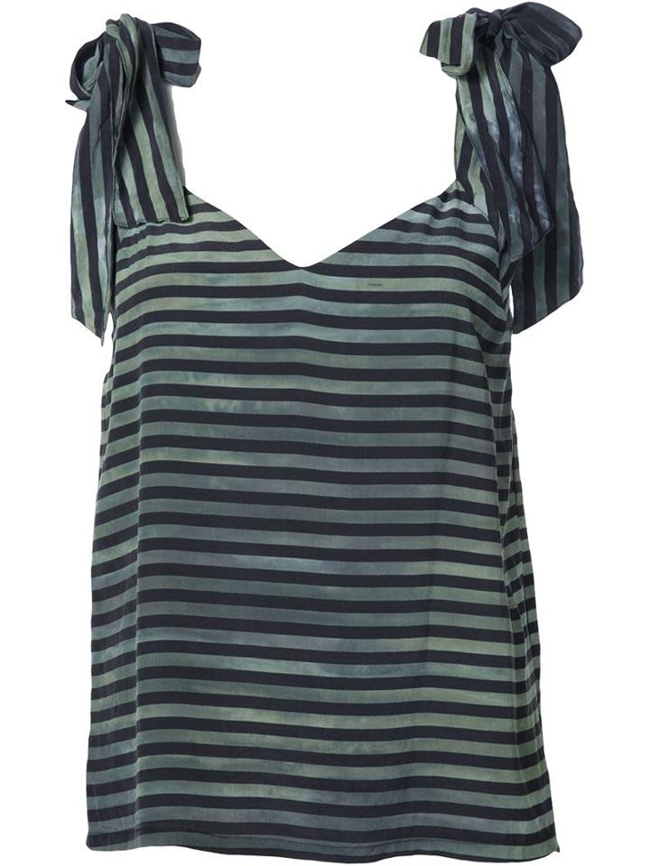 Raquel Allegra Tie-dye Striped Top