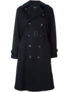 A.p.c. Classic Trench Coat, Women's, Size: 40, Blue, Viscose/cotton