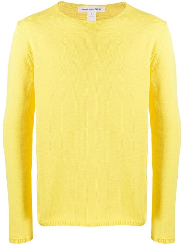Comme Des Garçons Shirt Round Neck Jumper - Yellow