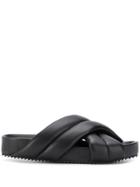 Jil Sander Double Strap Sliders - Black
