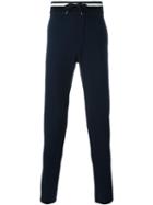 Ermanno Scervino Striped Waistband Sweatpants, Men's, Size: 52, Blue, Cotton/modal/spandex/elastane/polyamide