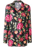 Dolce & Gabbana Rose Print Pyjama Shirt - Multicolour