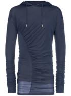 Y/project Ruched Hoodie - Blue