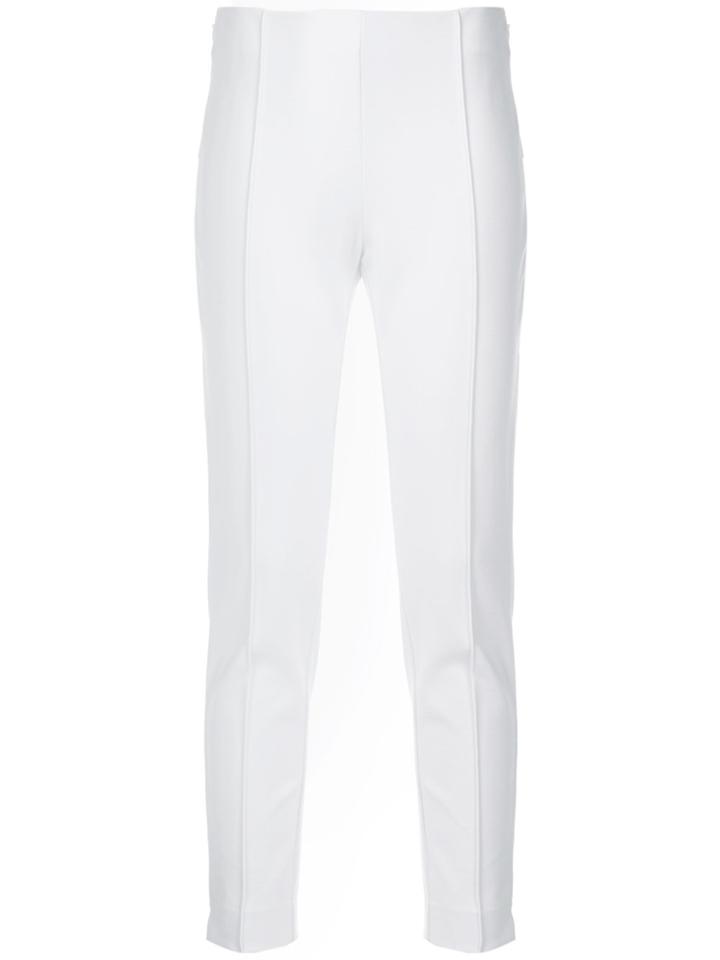 Le Tricot Perugia Slim-fit Tailored Trousers - White