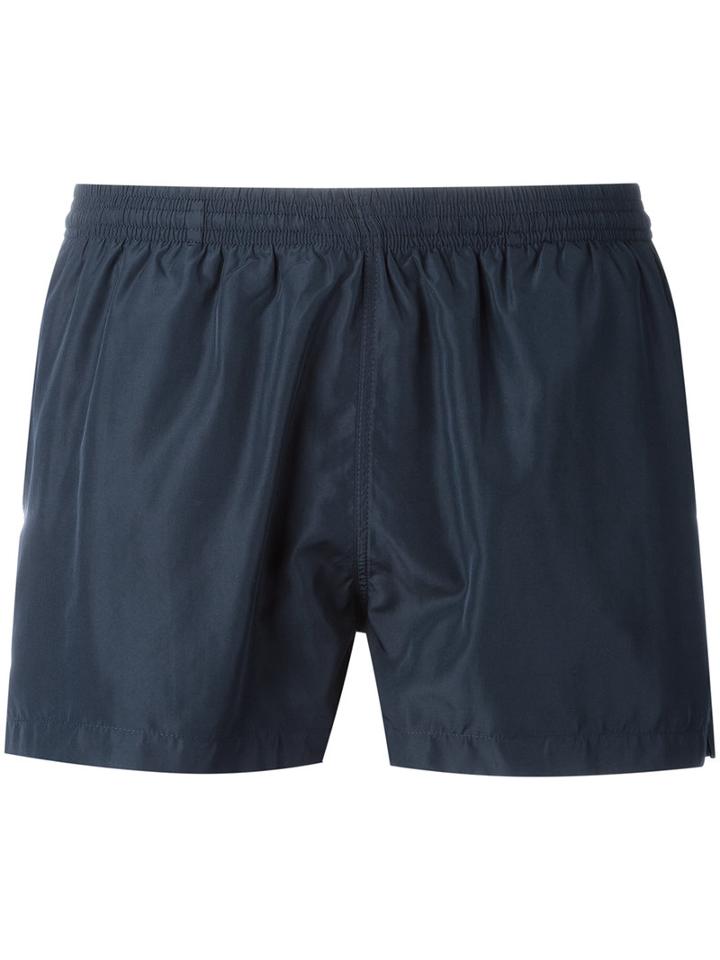 Ron Dorff Eyelet Swim Shorts, Men's, Size: Small, Blue, Polyester