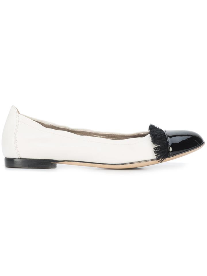 Agl Fringed Ballerina Shoes - White