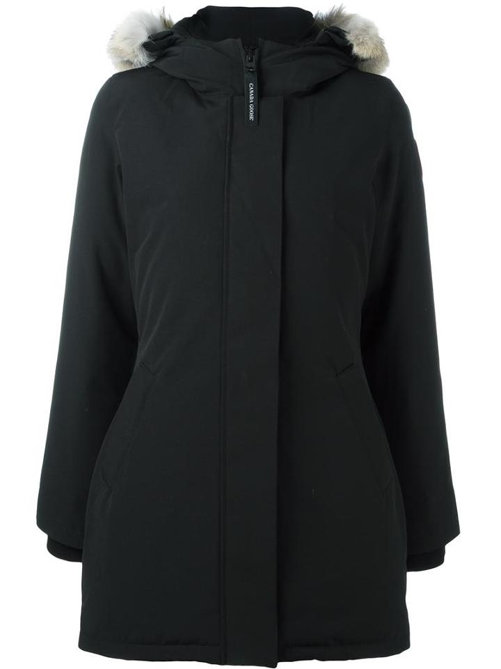 Canada Goose 'victoria' Coat, Women's, Size: Medium, Black, Polyester/cotton/nylon/coyote Fur