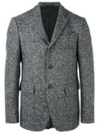 Wooster + Lardini Three Button Blazer, Men's, Size: 48, Grey, Cotton/nylon/viscose/wool