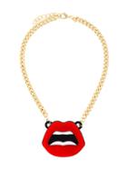 Yazbukey Mouth Necklace, Women's, Metallic